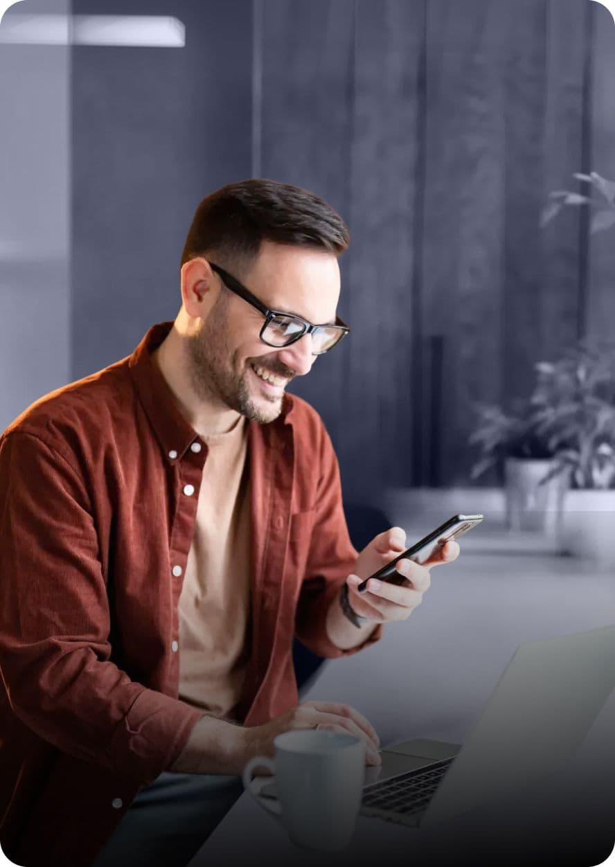 Manage your finances on the go with a simple, intuitive mobile experience.